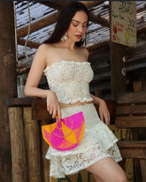 JOYA DE ALMENDRA BLANCO SET