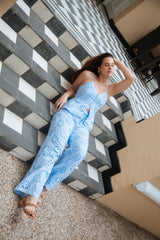 SET OJALILLO DE LUNA AZUL