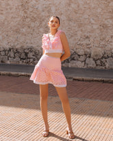 SET FLOR DE OJALILLO ROSA