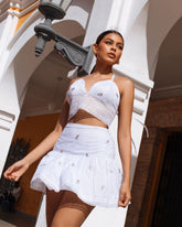 JARDÍN BORDADO ROSA