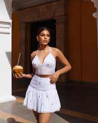 JARDÍN BORDADO ROSA