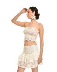 JOYA DE ALMENDRA BLANCO SET