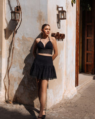 JARDÍN BORDADO NEGRO