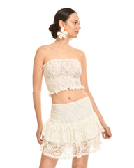 JOYA DE ALMENDRA BLANCO SET